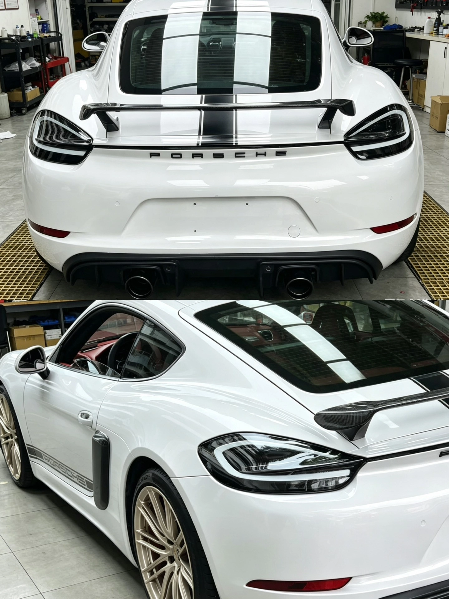 Porsche 981 Clear Taillights