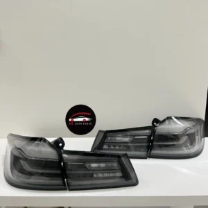 BMW 5 Series G30 tail lights Clear Black Venom style main