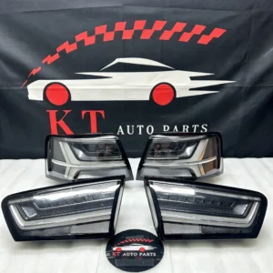 Audi A6 C7 tail lights Clear Black Venom style