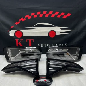 VW Jetta custom taillights Clear Black Venom style main