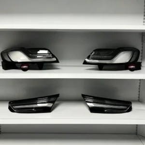 BMW 8 Series tail lights Clear Black Venom style main