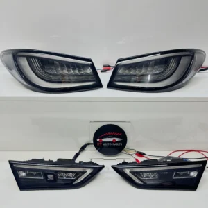 Infiniti Q60 tail lights Clear Black Venom style main