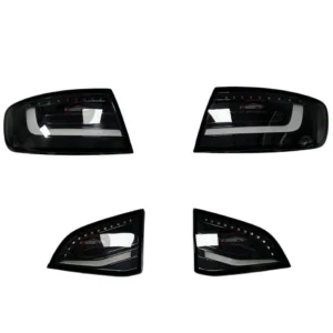 Audi A4 B8 tail lights Clear Black Venom style main