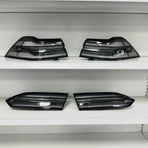 BMW 5 Series G60 tail lights - Black Venom Clear Lens sedan 2024-2026 main view