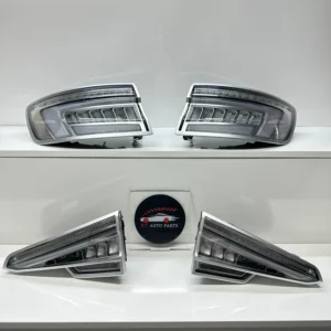 Audi A4 clear tail lights - Crystal Chrome Lens for A4/S4 B9 + B9.5 2016-2024 main view