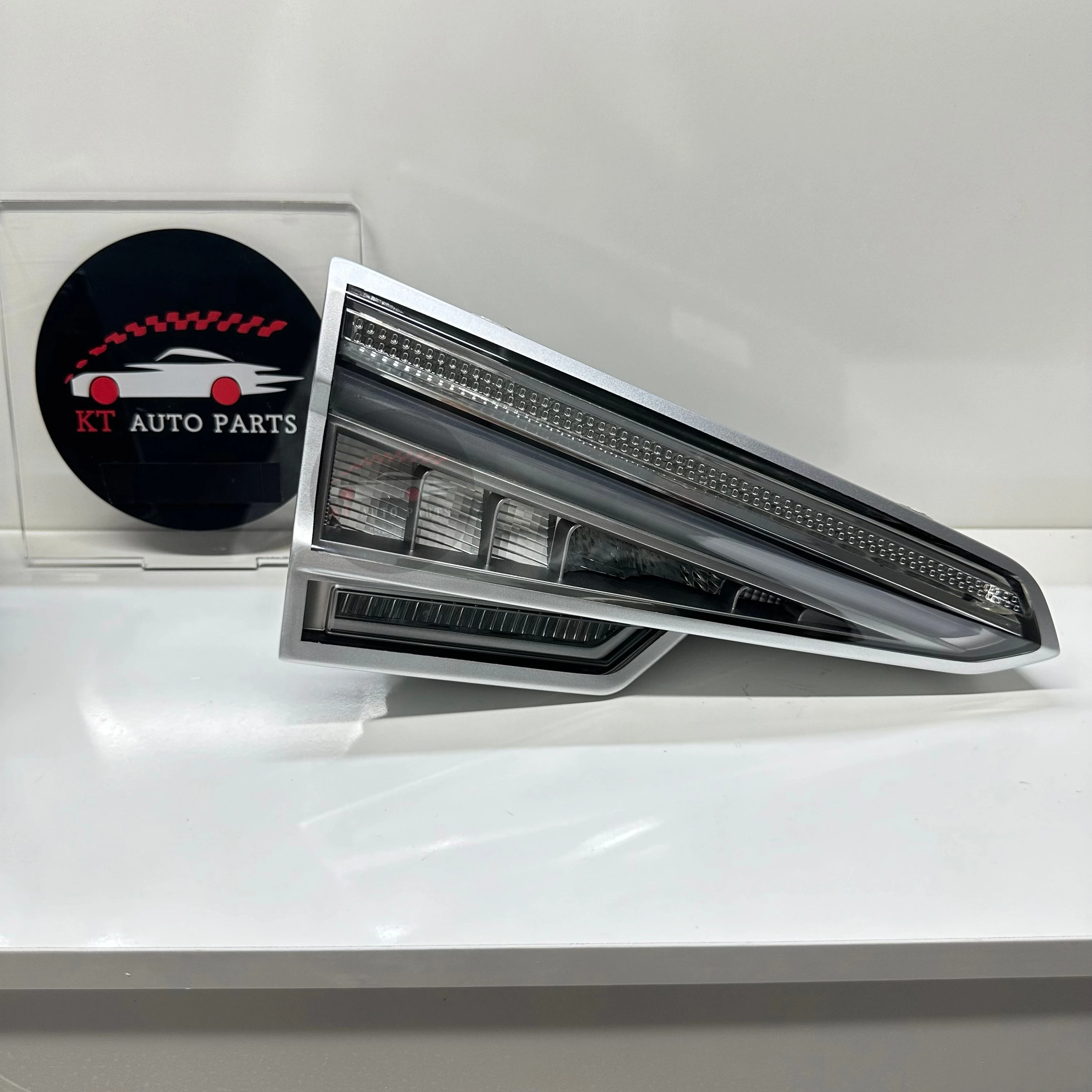 Audi A4 rear view installed on trunk lid