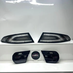 Jaguar XF tail lights - Black Venom Clear Lens main view