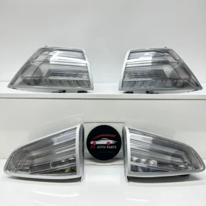 VW Golf MK7.5 tail lights Chrome Clear Lens for Golf MK7.5 2017-2021 main view